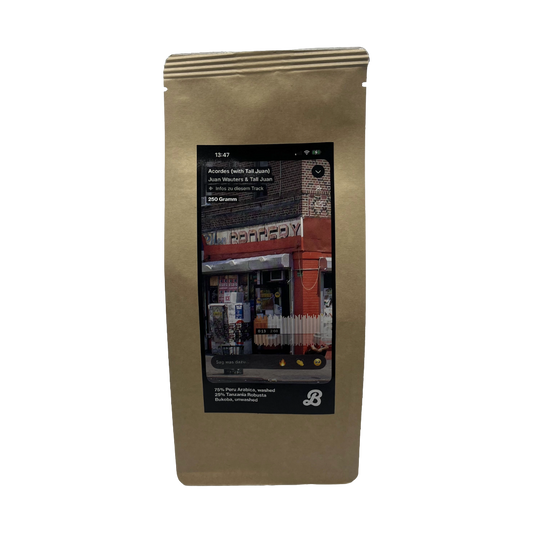 75% Peru Arabica 25% Tanzania Robusta