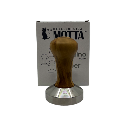 Tamper 58mm mit Olivenholz Griff - KOFFEINSHOP